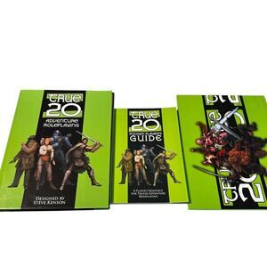 True 20 Steve Kenson Lot - Player Guide / Boards / Book (Damaged)